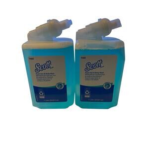 2 Pack Kleenex Scott 91553 Foam Hair & Body Wash 1 Liter (33.8 fl oz) Each – NEW